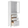thumbnail image 4 of Water Creation Madison Contemporary Wood Linen Cabinet in Pure White, 4 of 6