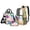 Green and Pink - Tie Dye, variant on DISNIMO Monstera Banana Print 3PCS Clear Backpack for Kids Girls, Heavy Duty Transparent Bookbag with Lunch Box & Pencil Case, 17 Inch See Through Clear Backpack for Students