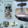 thumbnail image 4 of Espejos retrovisores para coche DIY artesanías de esqueleto adorno de calavera para fiesta de Halloween de terror JShteea Accesorios para autos y motos, 4 of 9