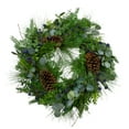 thumbnail image 2 of Northlight Real Touch™️ Eucalyptus and Pine Artificial Christmas Wreath  - 28" - Unlit, 2 of 7
