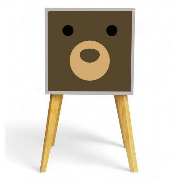 Buro Oso Recamara Niños Luz Led Mesa de Noche