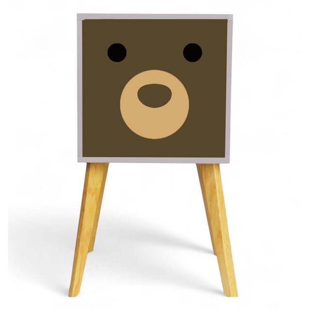 Buro Oso Recamara Niños Luz Led Mesa de Noche