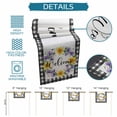 thumbnail image 6 of Spring Flowers Table Runner 36 Inches, Country Botanical Leaves Garland Farm Plaid Bed Runner Dresser Scarves Tabletop for Indoor Outdoor Parties/Ceremony/Banquet, 13"x 36", 6 of 9