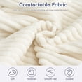 thumbnail image 5 of Miniyam Folding Floor Chair Bed, 3-in-1 Convertible Floor Sofa Bed with Flannelette Upholstery and Side Pockets, White, 5 of 8