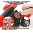 thumbnail image 6 of BiJun Vehicle Steering Wheel Lock, Car Anti-Theft Security Lock with Adjustable Length, Fit for Cars, Trucks, Vans, and SUVs (Red), 6 of 7