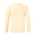 thumbnail image 4 of Aobny Workout Mens Tshirt Running Solid T Shirts Long Sleeve Big & Tall High Neck Oversized T-Shirt,Beige,3XL, 4 of 6