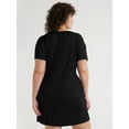 thumbnail image 4 of Joyspun Women’s Short Sleeve Sleep Shirt, Sizes S/M to 2X/3X, 4 of 6