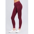 thumbnail image 3 of MOA Collection Women's Comfort Fit Cotton Spandex Basic Leggings, 3 of 5