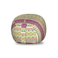 thumbnail image 1 of Aztec Storage Toy Bag Chair, Colorful Geometric Mexican Pattern Horizontal Stripes, Stuffed Animal Organizer Washable Bag, Small Size, Multicolor, by Ambesonne, 1 of 3