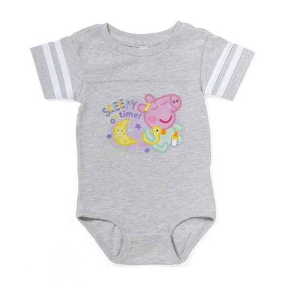 CafePress - Peppa Pig: Sleepy Time! - Cute Infant Baby Football Bodysuit