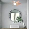 HMOONORY Small Ceiling Ceiling Fan Light Silent Strong Wind Infinite Dimming Speed Regulation