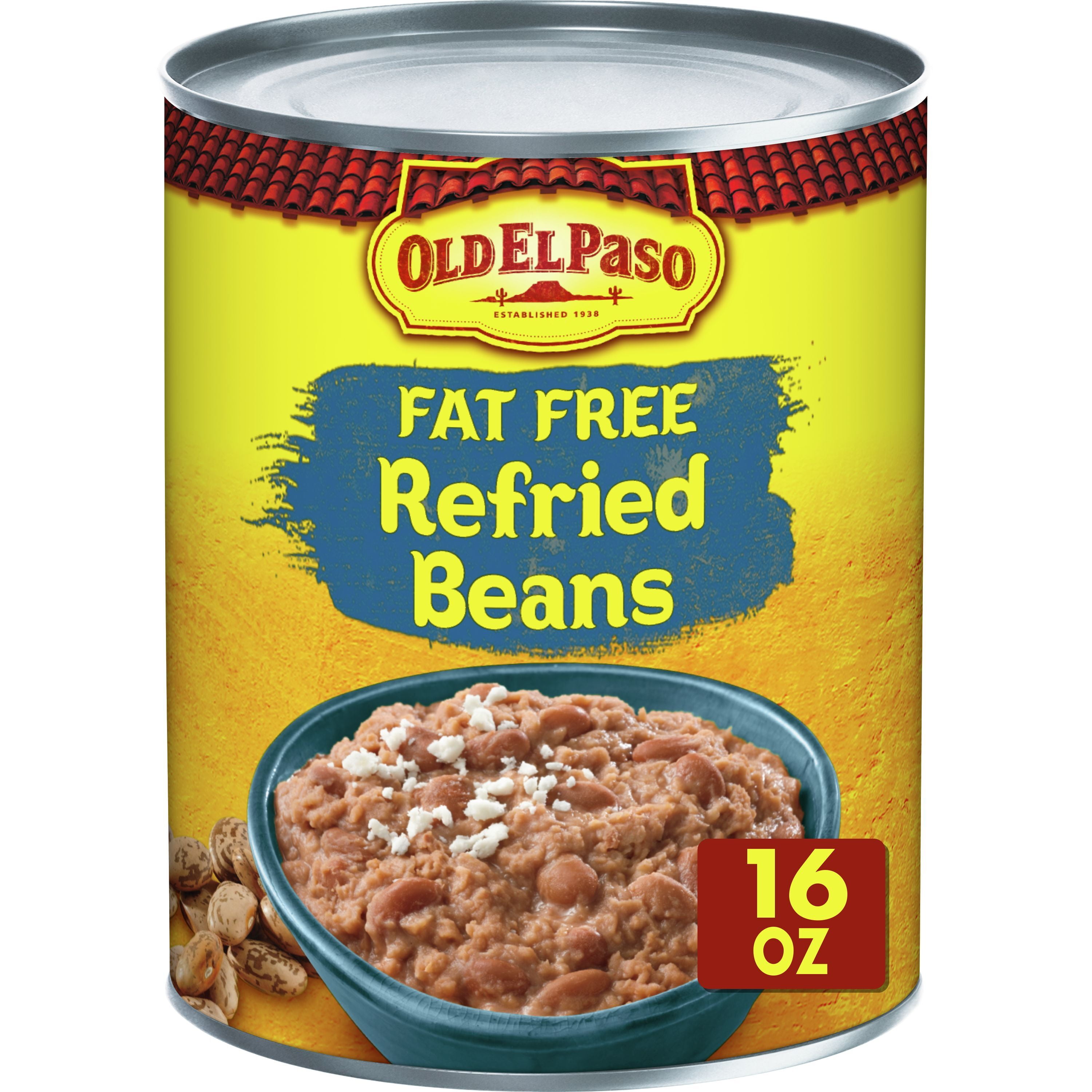 Old El Paso Fat Free Refried Beans, 16 oz.