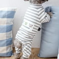 thumbnail image 4 of Pet Clothing Dog Pajamas Stripe Classic Pet Jumpsuit Winter Dog Clothes For Small Dog Puppy Cat Costume Chihuahua Yorkie Poodle Outfit, 4 of 5