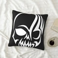 thumbnail image 4 of LNWH Decorative Pillow Covers, Tribal Style Skull Square Sofa Decorative Knit Pillow Case, 20"x20", 4 of 8