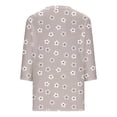 thumbnail image 4 of Jsaierl Tops for Women 3/4 Sleeve Plus Size V Neck Shirts Boho Graphic Petite Blouses Work Elegant T-shirts Top S-4XL, 4 of 5