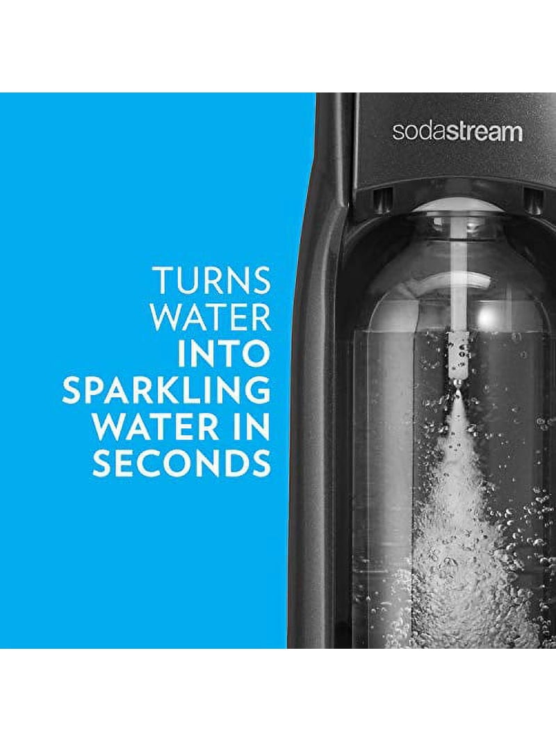 SodaStream Jet Sparkling Water Maker, 60L CO2 Cylinder, 1L Bottle