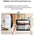 thumbnail image 3 of Extensor de alcance WiFi, amplificador de señal WiFi de hasta 300 Mbps, repetidor WiFi inalámbrico de alta velocidad 2,4 G con antenas integradas Ethernet Porjavascript:;t, cobertura WiFi completa de, 3 of 6