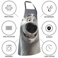 thumbnail image 5 of Zufioo Smiling Polar Bear Print Adult Waterproof Apron, Cooking Apron, Flower Arranging and Painting Apron-Adjustable Straps, with Pockets, Kitchen Supplies-One Size, 5 of 8
