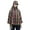 Autumn Plaid, variant on Mucros Weavers Irish Plaid Poncho for Women Made in Ireland 100% Irish Wool Tweed