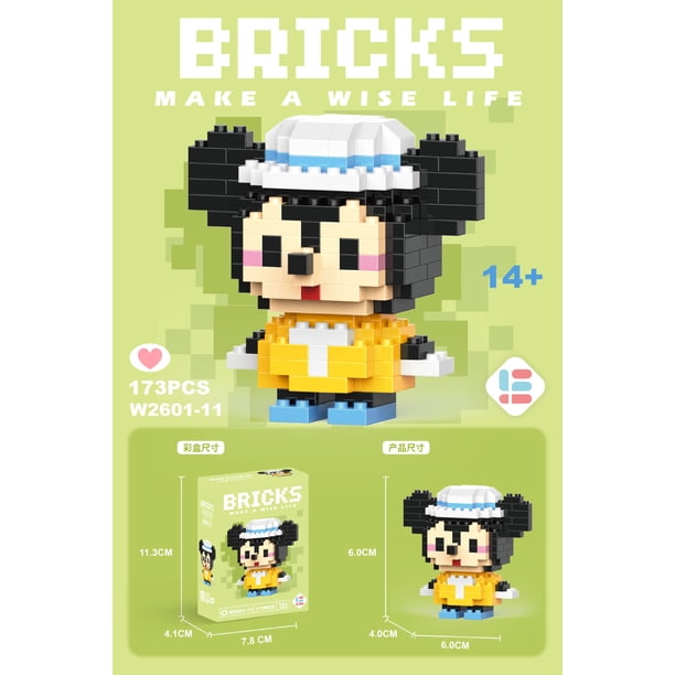NUEVO Mini Super Mario Bros Lega Disney Stitch Bloques de construcción Dibujos animados Anime Pokemon Pikachu Ladrillos ensamblados Juguete para niños Regalo