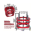 thumbnail image 2 of Router Lift with Fixed Base-Router Insert Plate-Woodworking Universal Router Lift Base for 65mm Dia Router Motor-Red, 2 of 8
