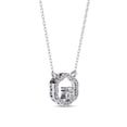 thumbnail image 2 of IGI Certified Lab Grown Diamond Halo Floral Pendant Necklace for Women | Center 3.7mm Round Cut Diamond Necklace with 18 Inch Cable Chain 14K Solid White Gold F-G, VS-SI Quality (0.30 Ctw), 2 of 5