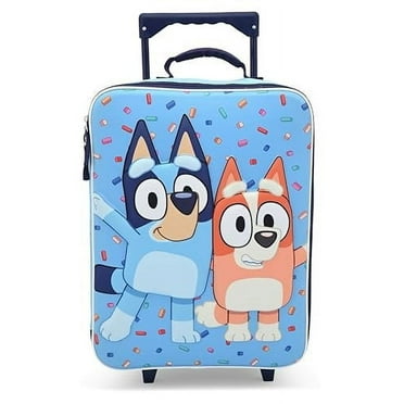 Fast Forward Bluey 16" Soft Luggage - Cute & Durable Carry-On Suitcase for Travel 16X12X5