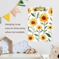 thumbnail image 4 of FORMRS Acrylic Clipboard with Low Profile Clip Standard A4 Letter Size, 12.5" x 9", Sunflowers and Leaves Pattern, 4 of 8