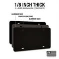 thumbnail image 4 of 2 Black Ultra Thick Blank Aluminum Composite Metal License Plates -Wholesale Car Tags for Customization - Personalize With Vinyl - Bulk Engravable Automotive Plate Tag - Black License Plate Tag, 4 of 5