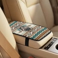 thumbnail image 4 of Xixirimido 5Pcs Car Seat Covers & Seatbelt Covers & Center Console Cover Set Universal Auto Accessories Fit for SUV Sedan Van Truck Leather Front Seat Cover, Ethnic Tribal Wolf Dream Catcher, 4 of 8