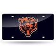 thumbnail image 1 of Placa de matrícula de metal con láser incrustado Chicago Bears NFL 6 x 12 Rico Industries, 1 of 3