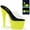 Clr/Neon Yellow Glitter, variant on Women's Pleaser Adore 701UVG Platform Slide
