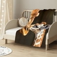 thumbnail image 2 of HENGT  Giraffe Throw Blanket , Soft Cozy Blanket, Lightweight Fuzzy Fluffy Plush Blanket for Bed Sofa Travel, 2 of 6