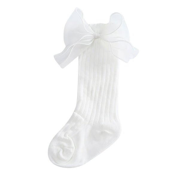 Long white baby socks deals