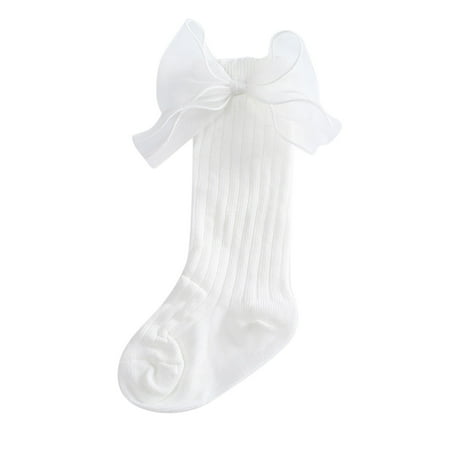 

Monkey Suit Socks Toddler Non Slip Socks Baby Socks Fashion Soft Calf Socks Knee High Lace Large Bow Knot Stockings