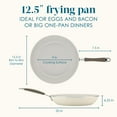 thumbnail image 4 of Rachael Ray Cucina Ceramic Nonstick, Frying Pan, 12.5 Inch, Almond, 4 of 5