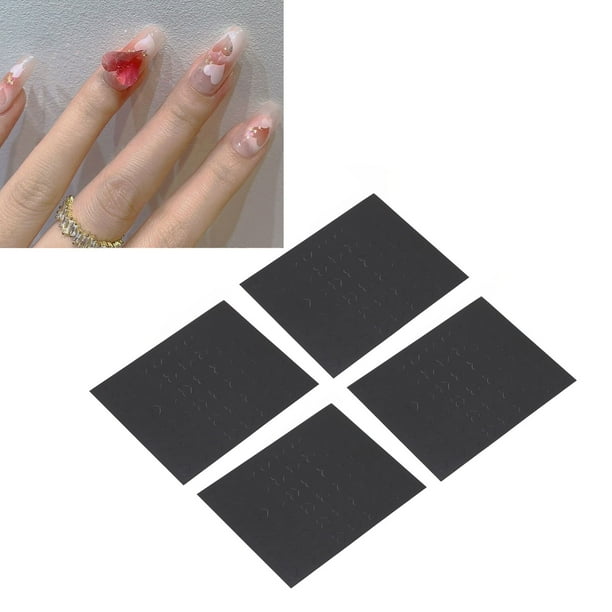 Plantilla De Pegatinas De Uñas Huecas, 10 Hojas DIY Decoración De Uñas En Forma De Corazón Plantillas De Pegatinas De Uñas Con Aerógrafo Seguro Delicado Elegante Para Artista