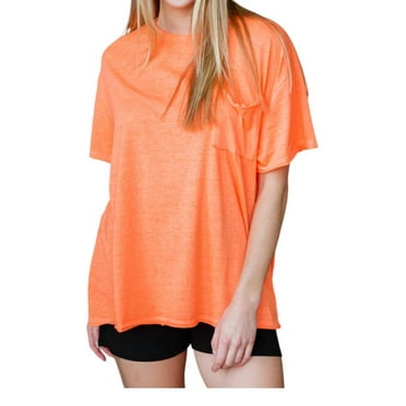 ZENANA Emersion Oversized Raw Edge Tee