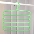 thumbnail image 2 of 1/5 Pack Multi-Functional 5-Layer Pants Hangers Non-Slip Wardrobe Multi-Layer Trouser Rack Scarf Rack Silk Scarf Tie Hanger Space Saver Closet Organization, 2 of 7