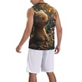 thumbnail image 2 of Naloa Sunshine Butterfly Flower Bear Basketball Jersey Reversible Men's Mesh Athletic Sports Shirts Training Practice S-4XLX-Large, 2 of 6