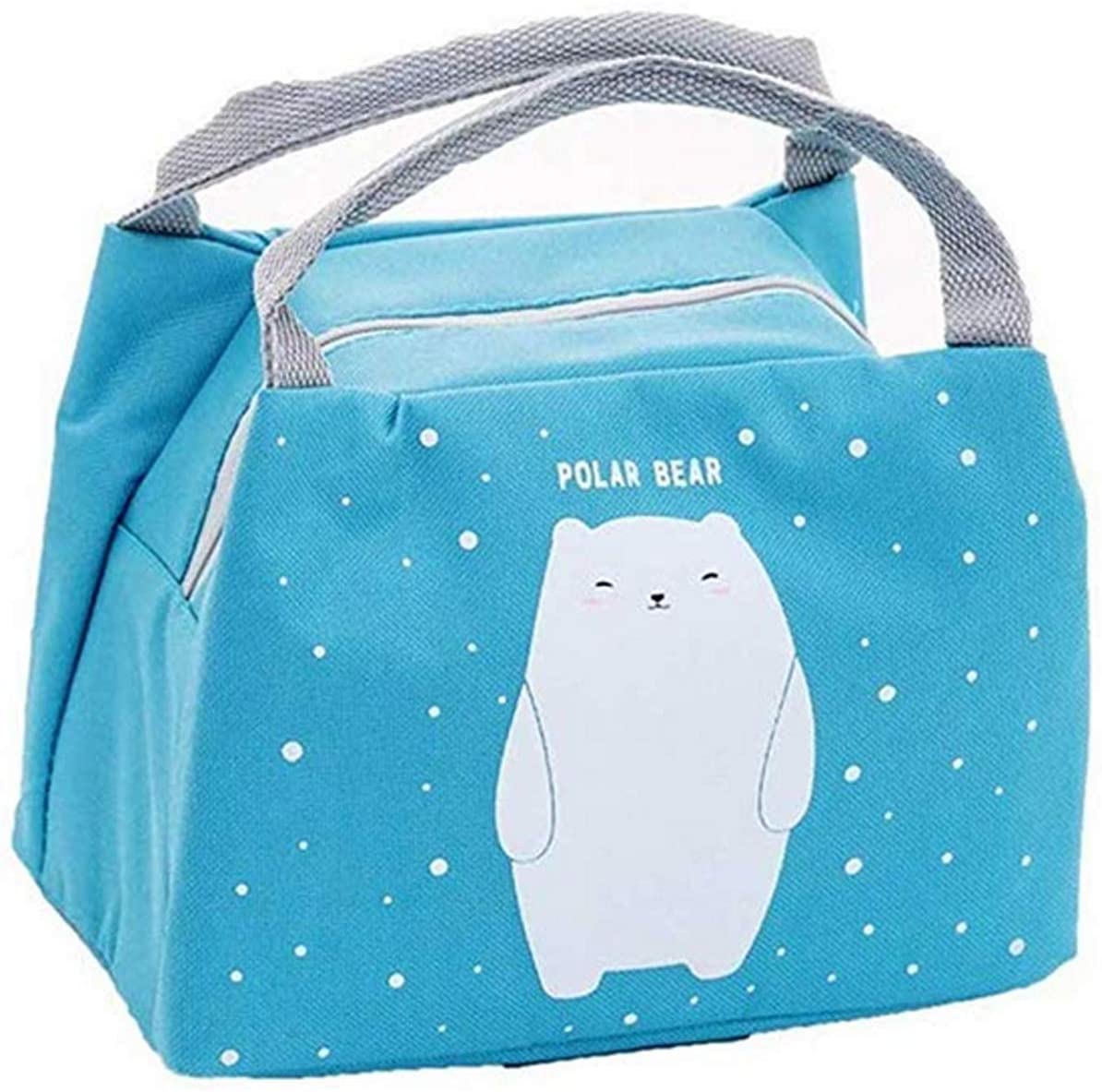 Musuos Musuos Cute Animal Portable Insulated Canvas Cooler Picnic Lunch Bag Thermal Food Tote