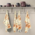 thumbnail image 2 of Cute Summer Crabs Tea Towels 4 Pack Cartoon Background Kitchen Dish Cloth with Hanging Loop, 18"x28" Lint-Free Absorbent Towel for Kitchen Drying Wiping and Cleaning, 2 of 7