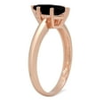 thumbnail image 3 of 1 ct Marquise Cut Natural Onyx Solitaire 18K Rose Gold Womens Engagement Ring, 3 of 5