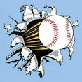 thumbnail image 3 of CafePress - Baseball Burster Light T Shirt - Men's Classic Graphic T-Shirt, 3 of 4