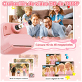 thumbnail image 3 of Cámara Digital Para Niños 1080p+32gb Cámara Instantánea Foto Eo Safe Imports Rosa, 3 of 5