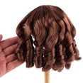 thumbnail image 3 of Monique Synthetic Mohair Chestnut Brown Julie Doll Wig, 3 of 4