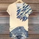 thumbnail image 4 of Tops de Ajuste Suelto para las Mujeres Nueva Manga Corta Cuello Redondo Suéter Caballo Casual Impreso Camiseta, Ligero Top de Verano, 4 of 5