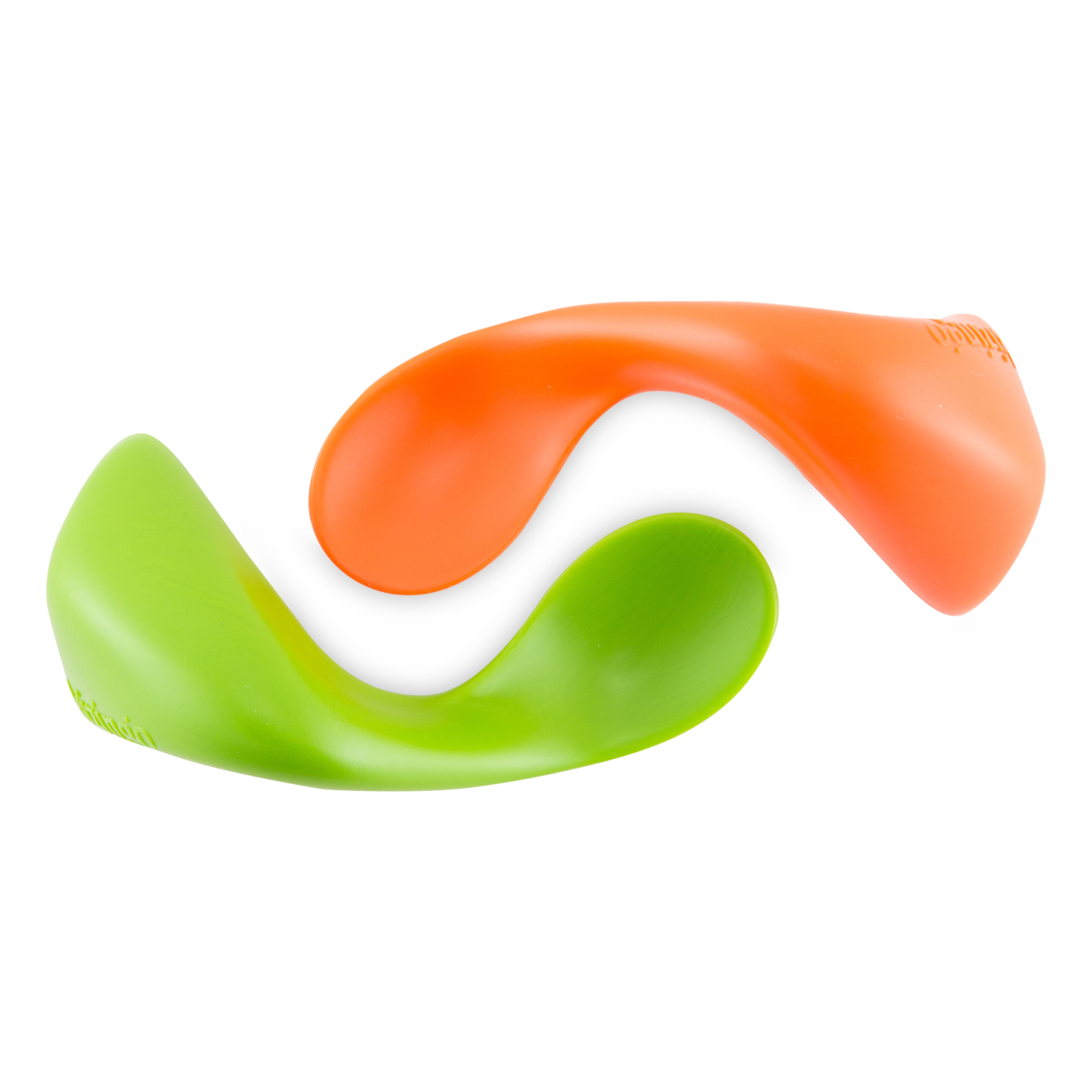 Right-Handed Toddler Spoon 2 Pack - Peas + Carrots 