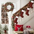 thumbnail image 6 of chaungfeng Christmas Checkered Stocking Pendants, Gifts Candy Bags Christmas Tree Decoration, for Gift Holiday Party Scene Layout, 6 of 6