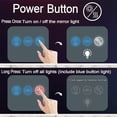 thumbnail image 6 of 24 Inch Round Led Bathroom Mirror with Lights 3Color Front Light + RGB Rainbow Color Changing Backlit Round Lighted Vanity Mirror for Bathroom Wall Dimmable AntiFog Smart Light up Circle Mirror, 6 of 6